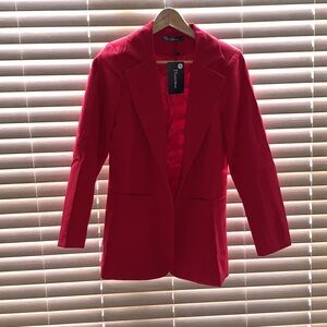 Dasozue Women’s Casual Blazer Red Size small